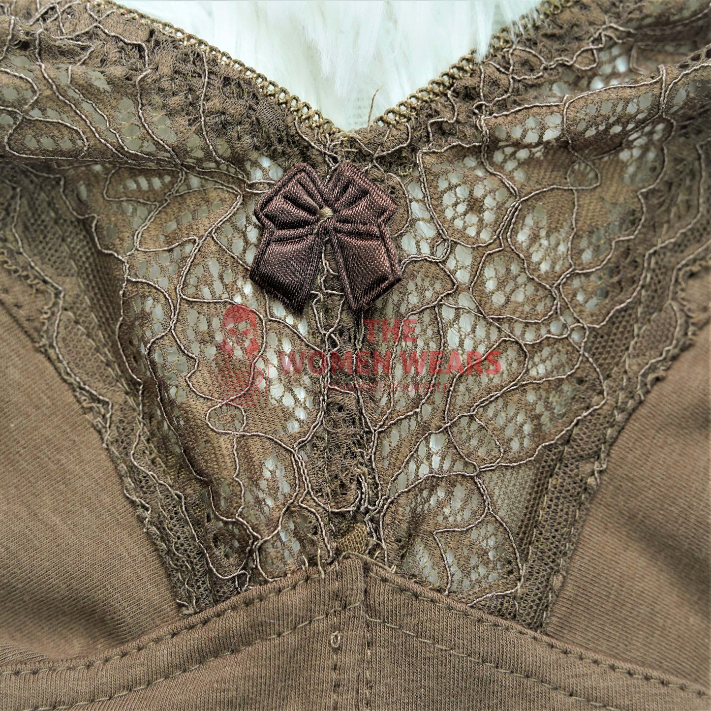 Beautiful Lace Non Padded Cotton Bra (2040C)