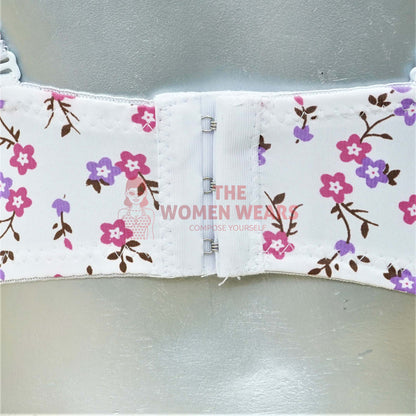 Women's Floral Nylon Pushup Padded Bra (16150) (Copy)