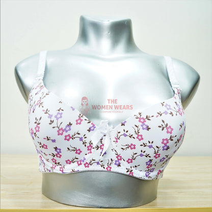 Women's Floral Nylon Pushup Padded Bra (16150) (Copy)