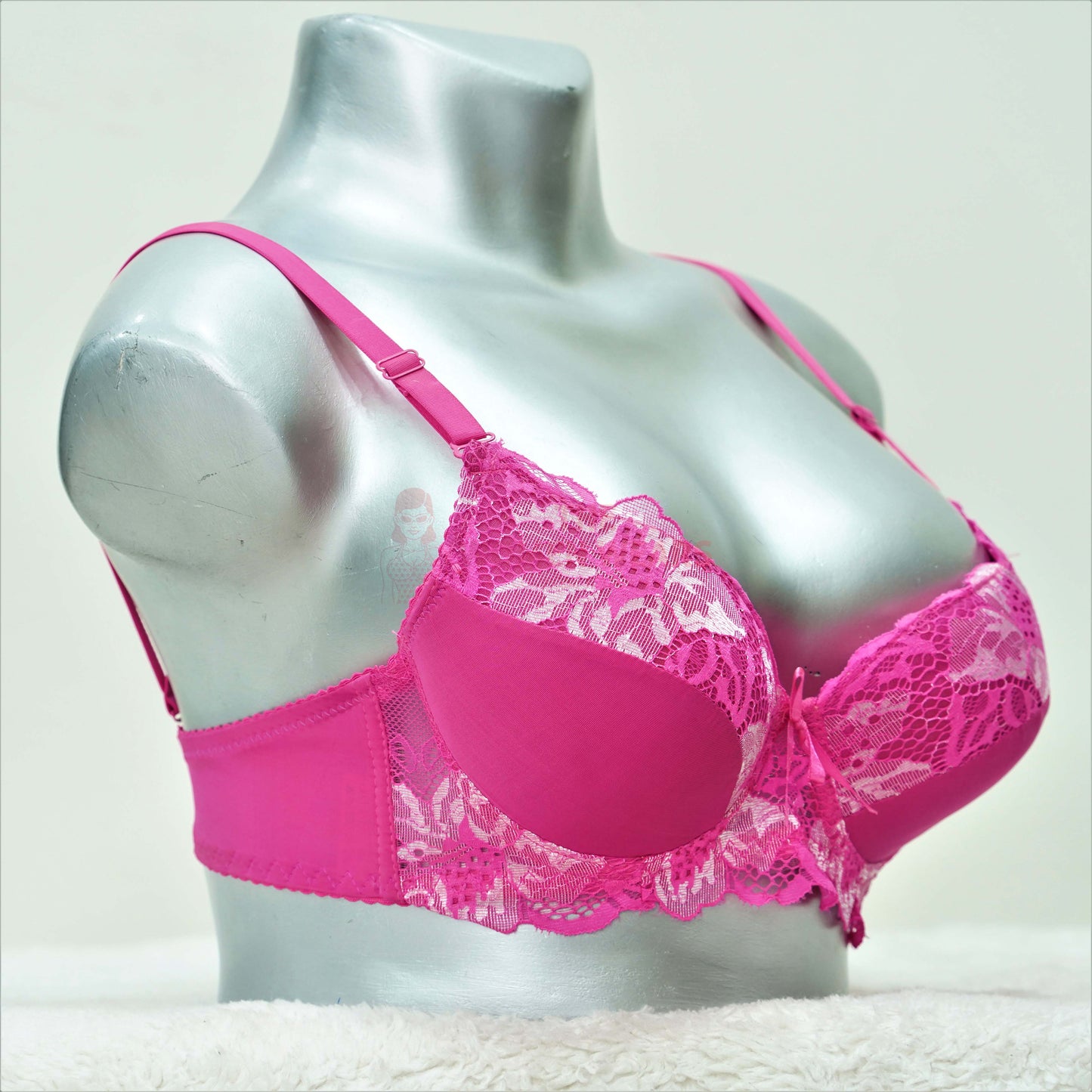 Smart Floral Lace Padded Bra Set For Women (014)