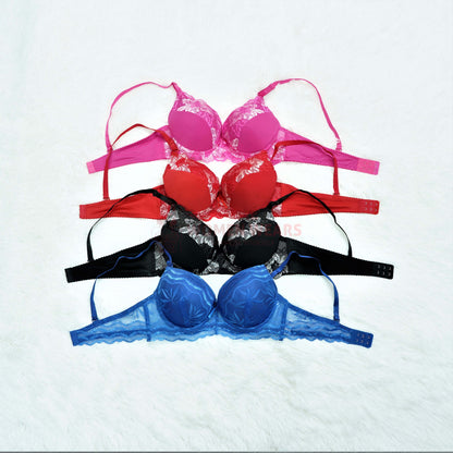 Floral Lace Underwire Bra Set 014 view 3