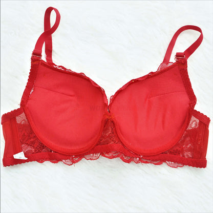 Floral Lace Underwire Bra Set 014 view 6