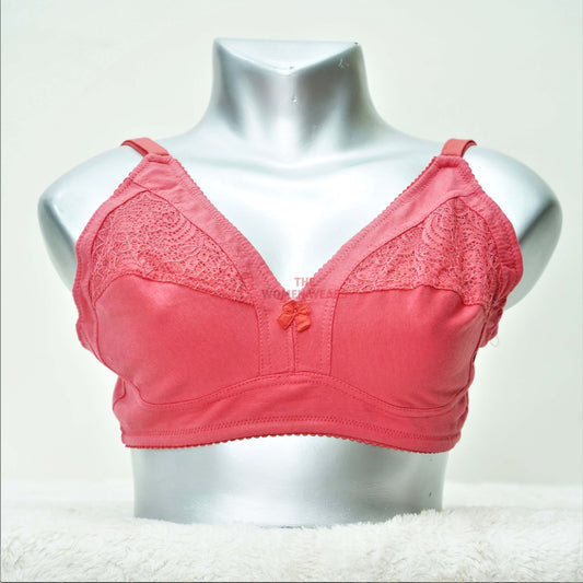 Women's Galaxy Half Lace Non padded Bra (E 5004)