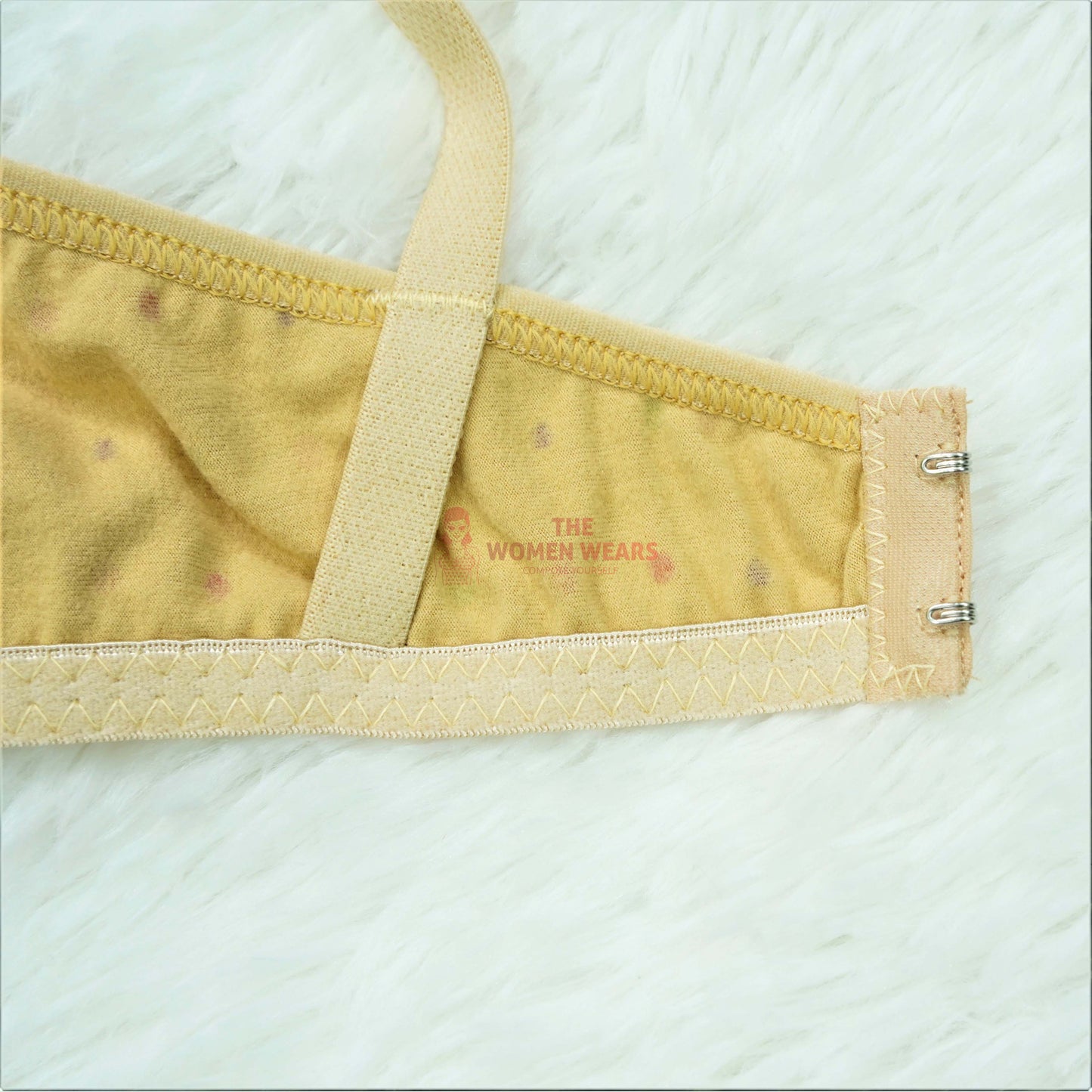 Women's Color Dotted Non Padded Bra (Y 153)