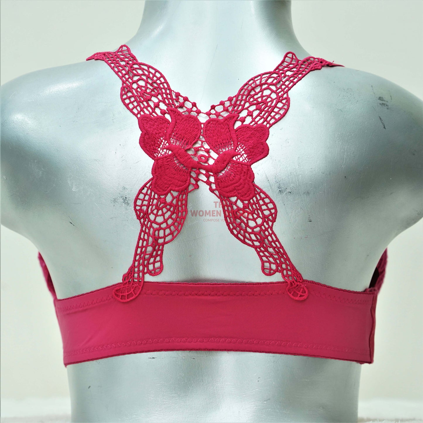 Women's Rose X Floral Padded Push UP Bra Set (15846)