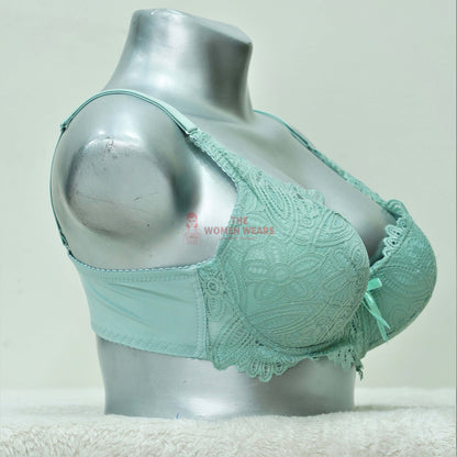 Women's Floral Push Up Padded Bra Set (WW 507B)