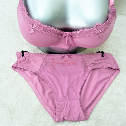 Women's Comfortable Lace Padded Bra Set (B003)