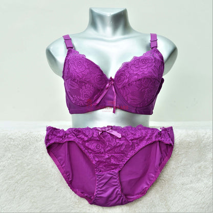 Women's Under Wired Soft Padded Bra Set (A006)