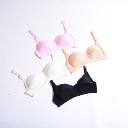 Extra Light Pad Embroidered Lace Everyday Bra (Art-021)