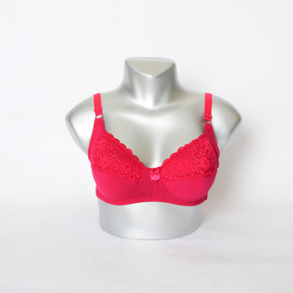 Extra Light Pad Embroidered Lace Everyday Bra (Art-021)