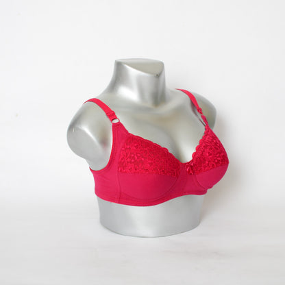 Extra Light Pad Embroidered Lace Everyday Bra (Art-021)