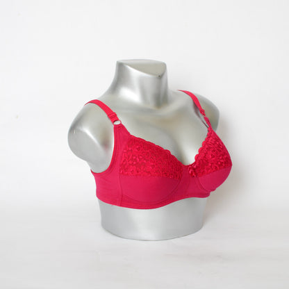 Extra Light Pad Embroidered Lace Everyday Bra (SS-028)