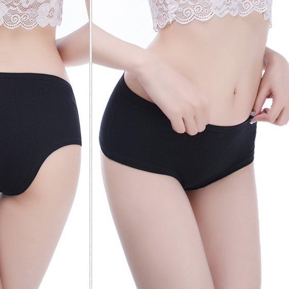 Pack of 7 Breathable Cotton Plain Panties - P1363 - The Women Wears