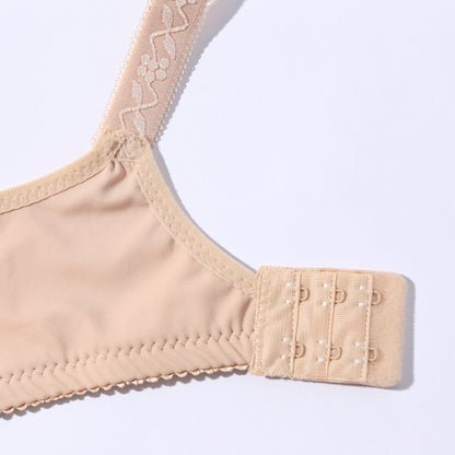 Beige cotton non padded non wired bra 998 view 6