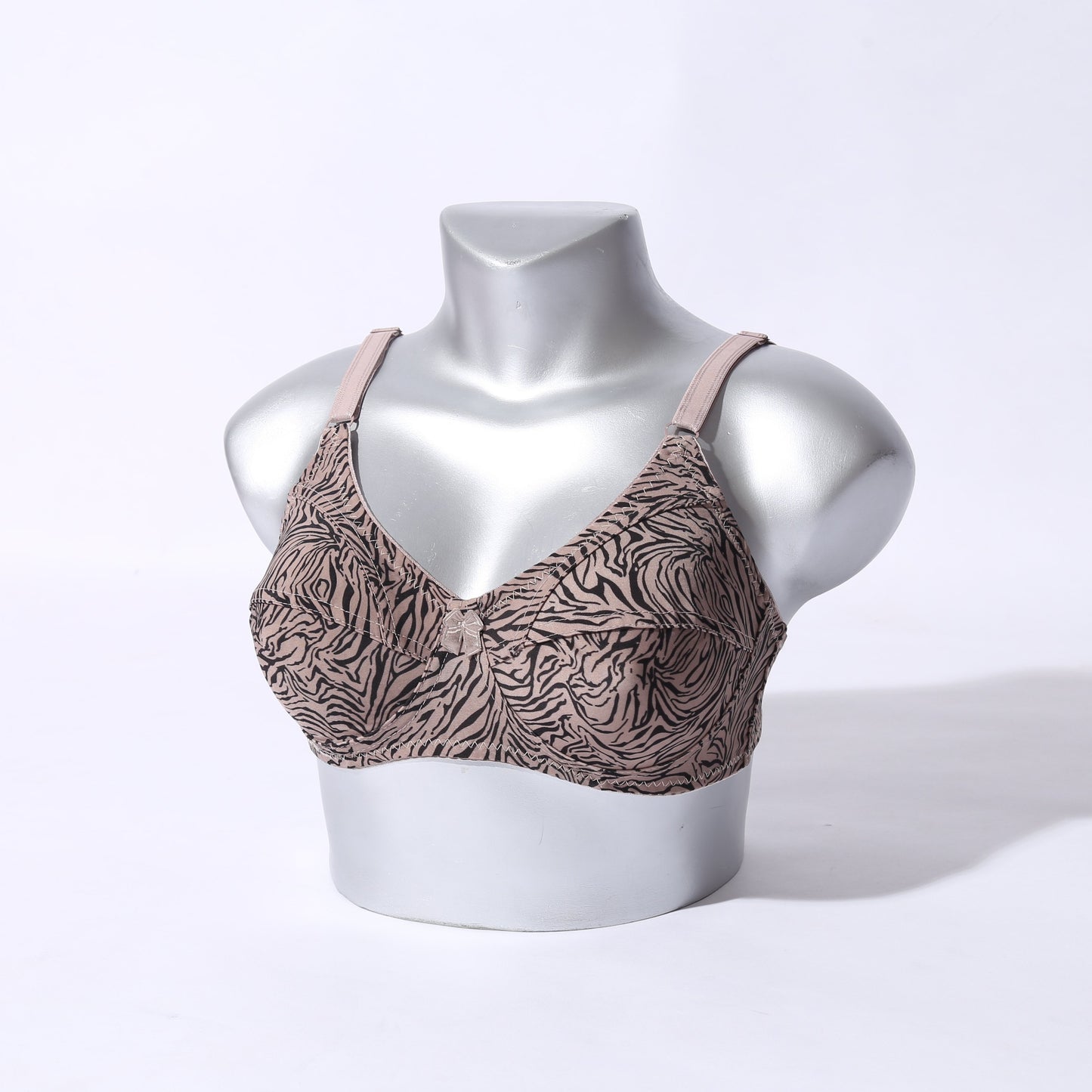 Galaxy Non Padded Cotton Bra - Tiger Print (1002) - The Women Wears
