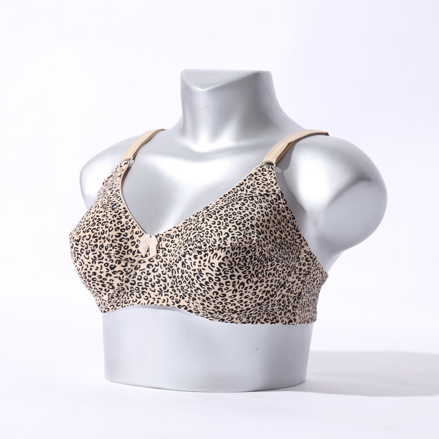 Galaxy Non Padded Jersey Bra - Tiger Print (1004) - The Women Wears