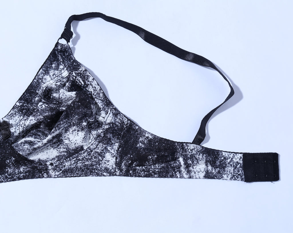Galaxy Non Padded & Non Wired Marble Print Bra (1015) - The Women Wears
