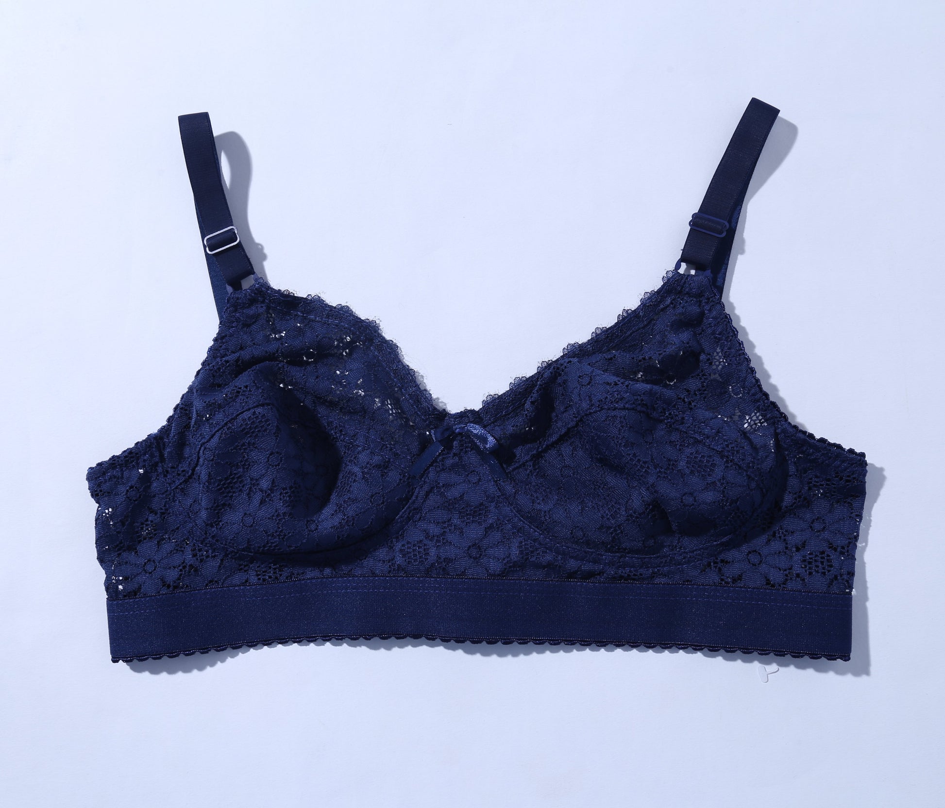 Galaxy Lace Comfortable Bra - Blue (1006) - The Women Wears