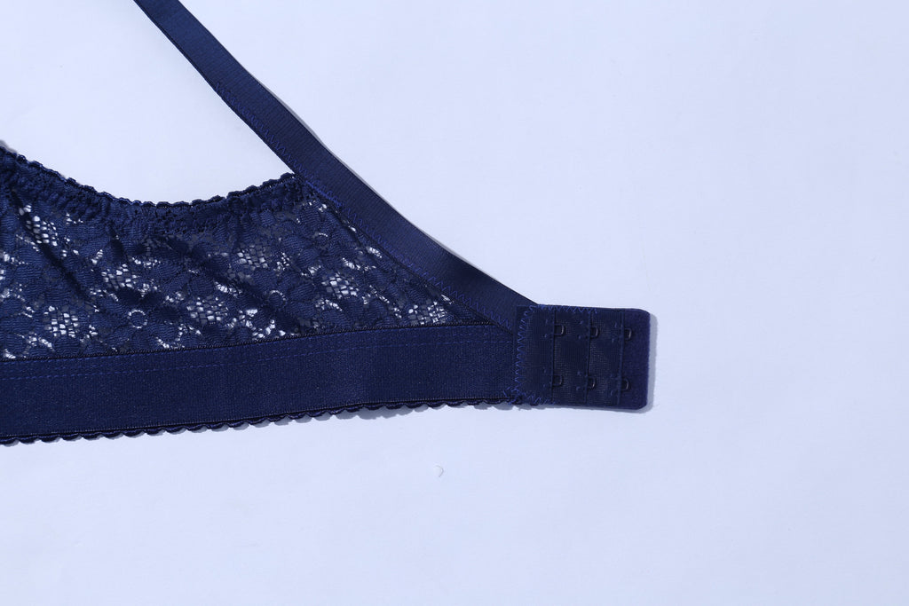 Galaxy Lace Comfortable Bra - Blue (1006) - The Women Wears
