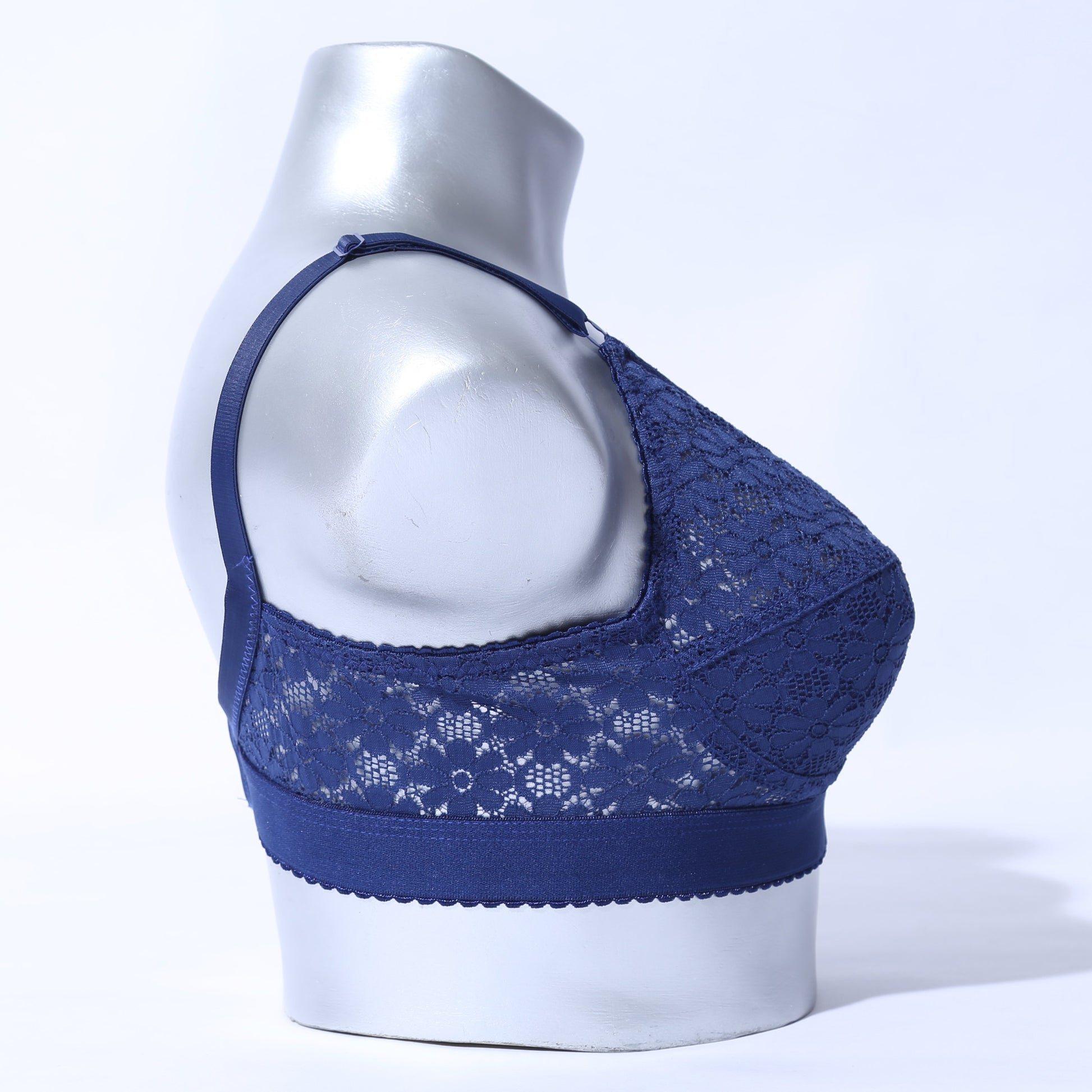 Galaxy Lace Comfortable Bra - Blue (1006) - The Women Wears
