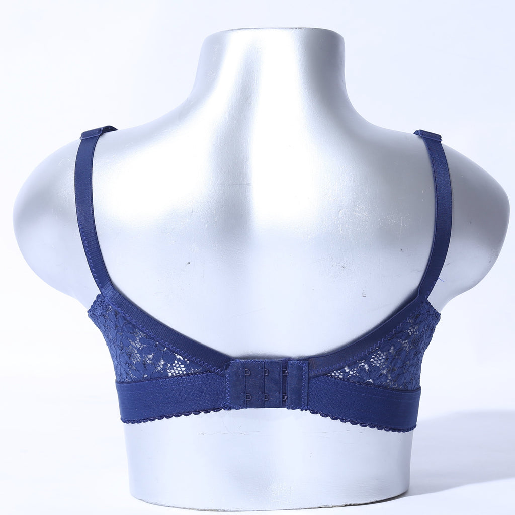 Galaxy Lace Comfortable Bra - Blue (1006) - The Women Wears
