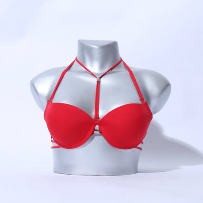 Cotton Caged Strap Padded Bra 1110 view 1