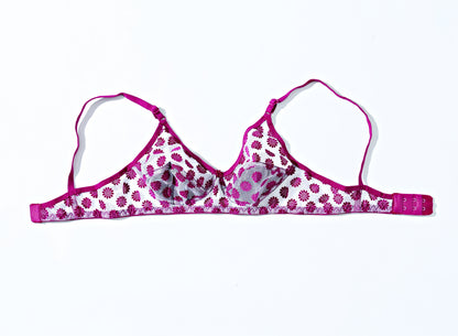 Floral Cotton Net Bra (856) - The Women Wears