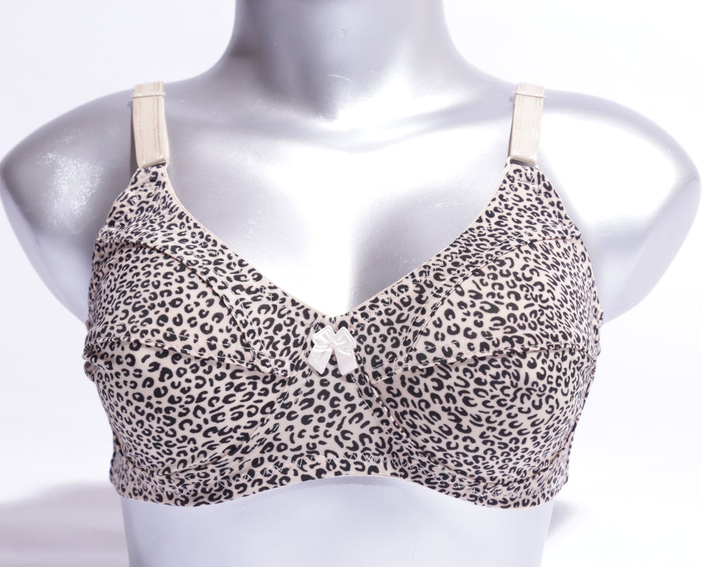 Galaxy Non Padded Cotton Bra - Tiger Print (609) - The Women Wears