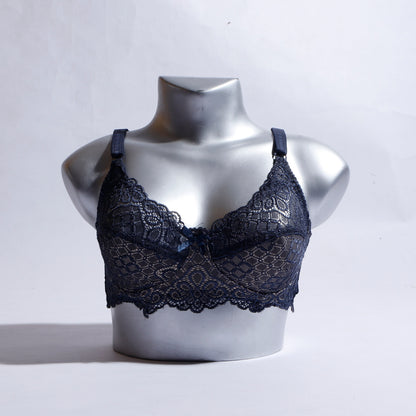 Pack of 3 Luxurious Emroidered Non paded bra NP-1359 - The Women Wears