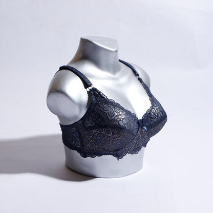 Pack of 3 Luxurious Emroidered Non paded bra NP-1359 - The Women Wears