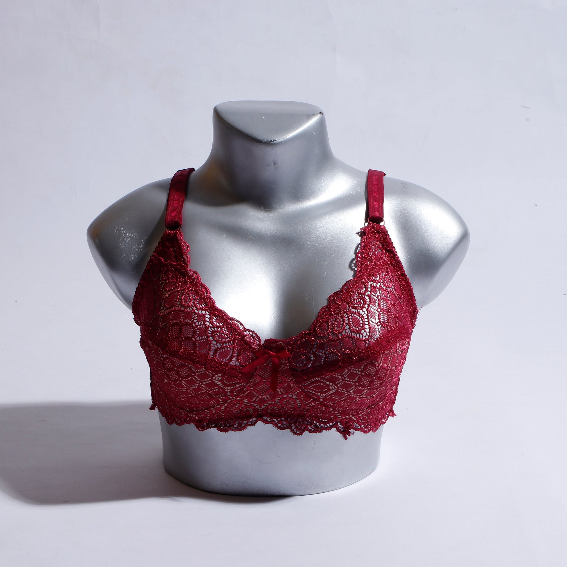 Pack of 3 Luxurious Emroidered Non paded bra NP-1359 - The Women Wears