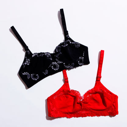 Breathable Non Padded Bra - Pack of 2 (1154) - The Women Wears