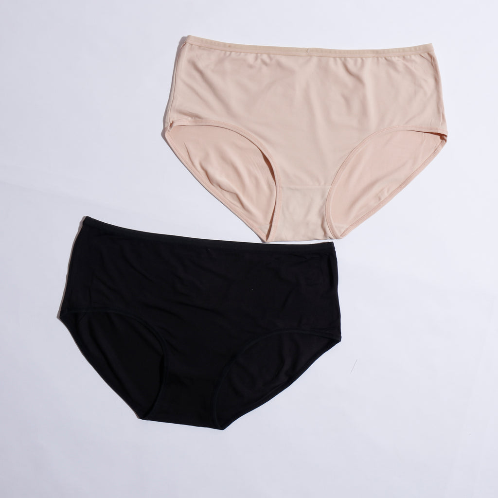 Pack of 7 Breathable Cotton Plain Panties - P1363 - The Women Wears