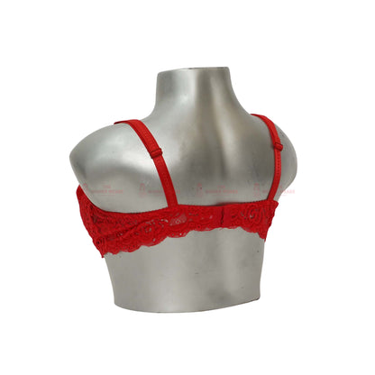 Galaxy Non Padded Non Wired Floral Net Bra (A-486)