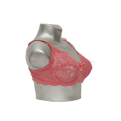 Galaxy Non Padded Non Wired Floral Net Bra (A-486)