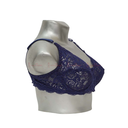 Galaxy Non Padded Non Wired Floral Net Bra (A-486)
