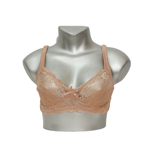 Lace Pattern Non Wired Non Padded Bra (21692)