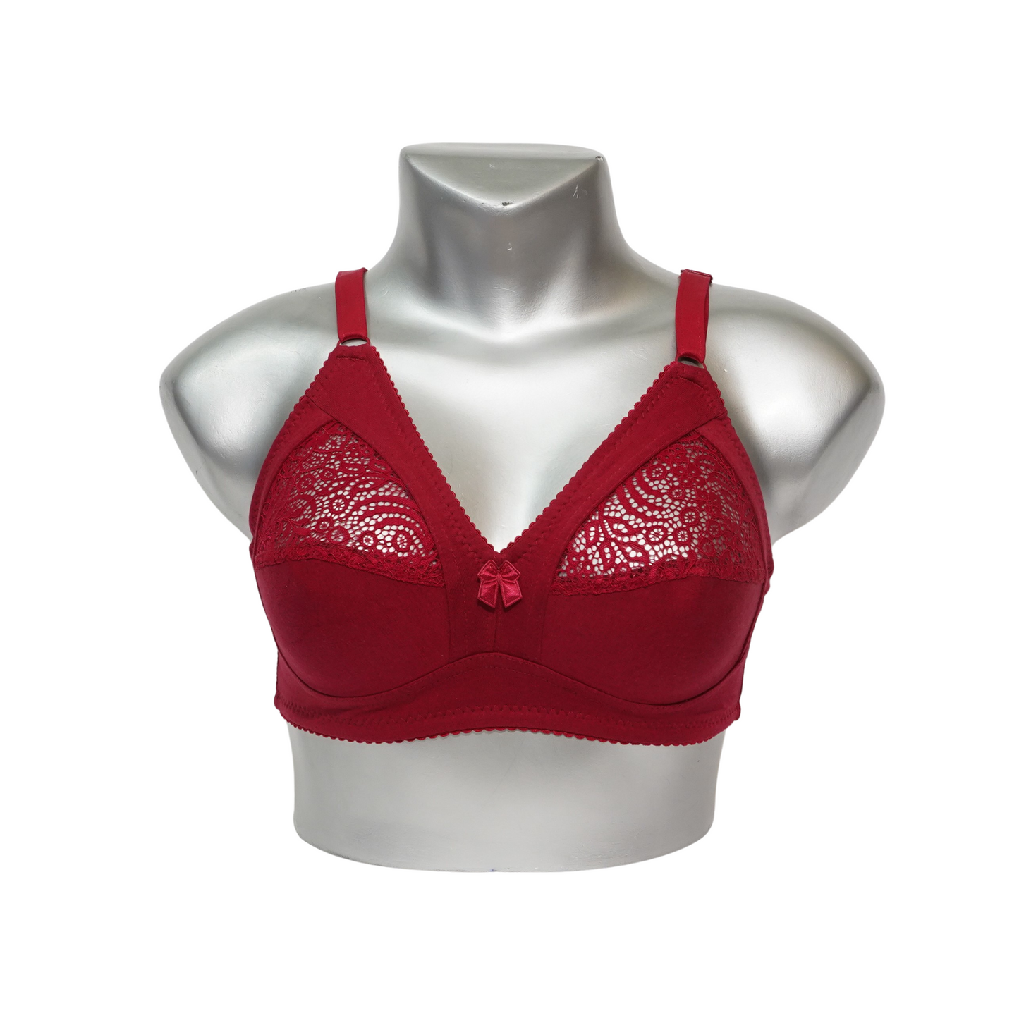 Half Lace Non Padded Non Wired Bra (23432)