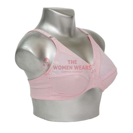 Front Embroidered Elegant Cotton Bra (3243)