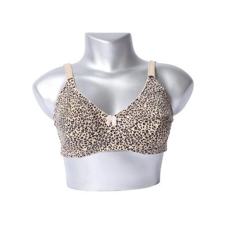 Galaxy Non Padded Jersey Bra - Tiger Print (1004)