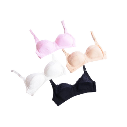 Extra Light Pad Embroidered Lace Everyday Bra (Art-021)