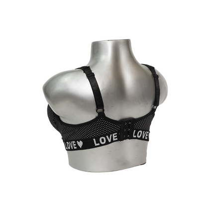 Love Dotted Sports Padded Bra Non Wired (3045)