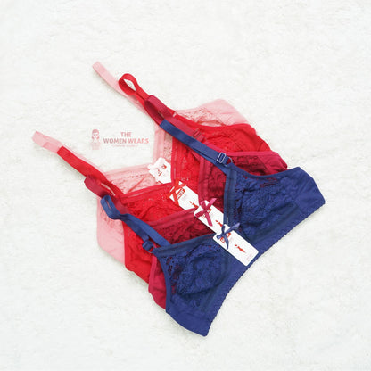 Galaxy Non Padded Non Wired Top Selling Net Bra (1723)