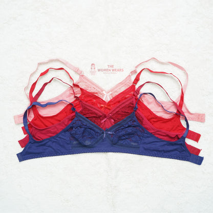 Galaxy Non Padded Non Wired Top Selling Net Bra (1723)