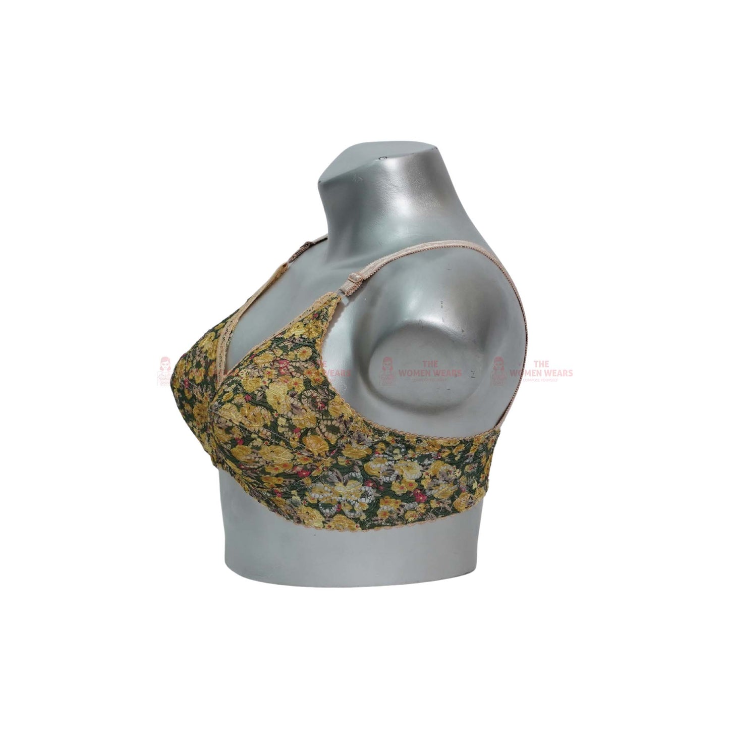 Flower Printed Non Wired Non Padded Bra (48448)