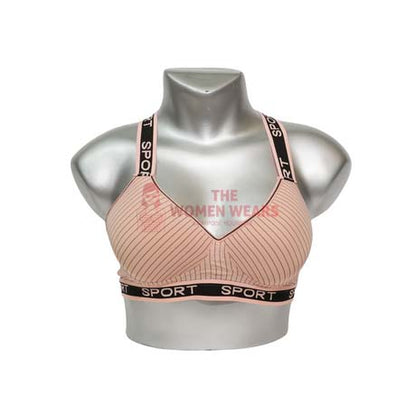 Love Dotted Sports Padded Bra Non Wired (3045)