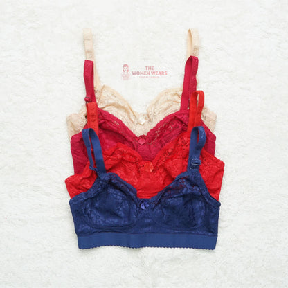 Galaxy Comfortable Non Padded Lace Bra (1365)