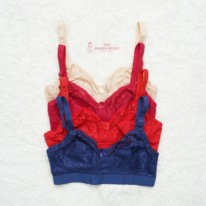 Galaxy Comfortable Non Padded Lace Bra (1365)