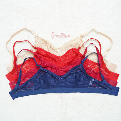 Galaxy Comfortable Non Padded Lace Bra (1365)