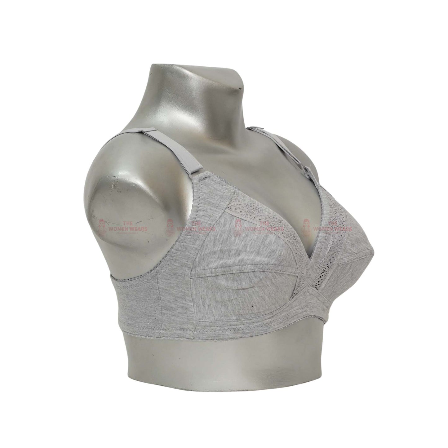 Front Lace Non Padded Non Wired Bra (21590)
